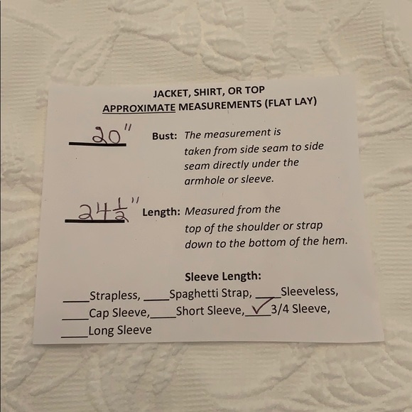 Calvin Klein Winter White Blouse w/Bell Sleeves-M - Picture 9 of 9